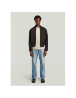 Sweat à col rond nifous beige homme - G Star