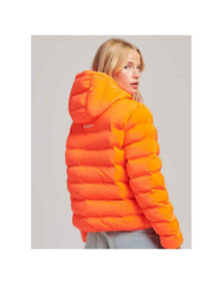 Veste matelassée code all seasons orange fluo femme - Superdry