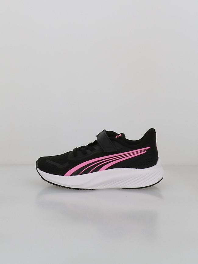 Baskets pounce lite noir et rose enfant - Puma