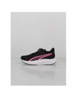 Baskets pounce lite noir et rose enfant - Puma
