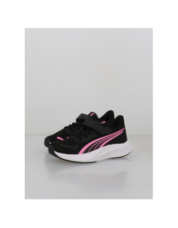 Baskets pounce lite noir et rose enfant - Puma