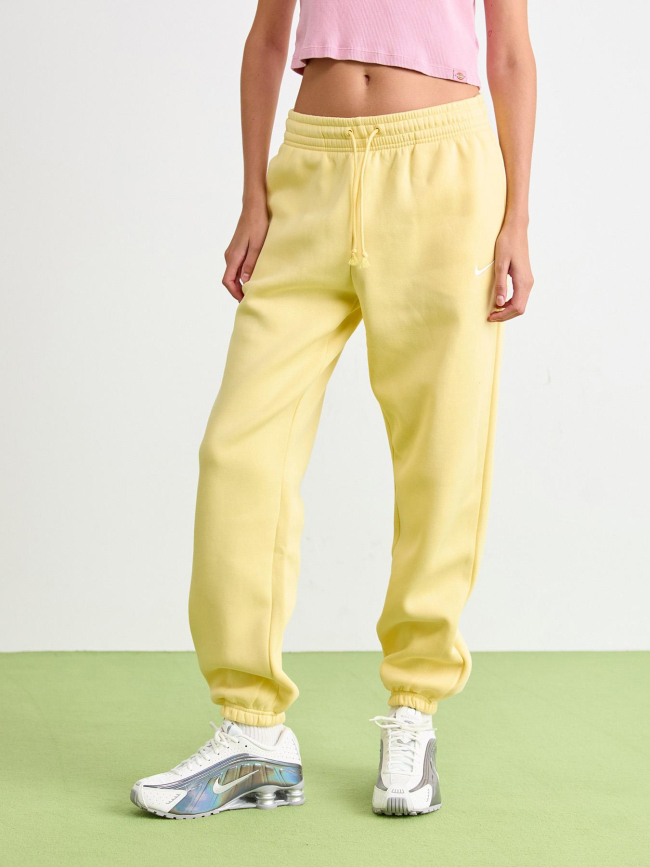Pantalon jogging phoenix fleece jaune femme - Nike