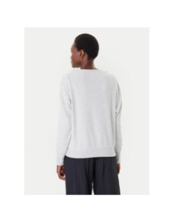Sweatshirt col rond gris chiné femme - Adidas