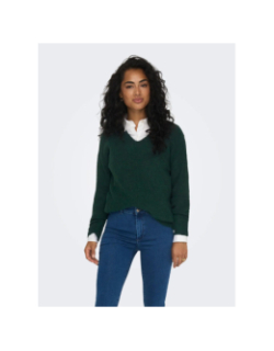 Pull col v camilla vert femme - Only