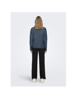 Pull col v camilla indigo bleu femme - Only