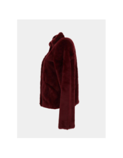 Veste fausse fourrure new vida rouge femme - Only