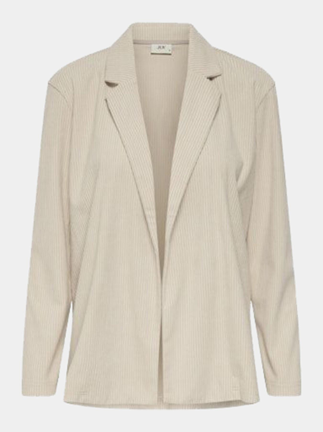 Veste blazer velours côtelé geggo beige femme - Jdy
