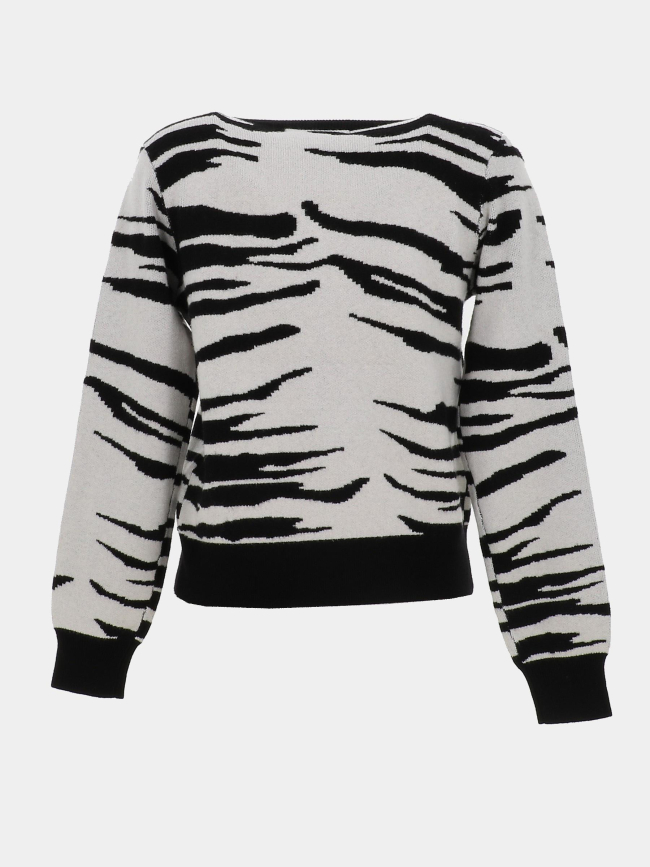 Gilet cardigan zébré nancy marron femme - Vero Moda