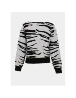 Gilet cardigan zébré nancy marron femme - Vero Moda