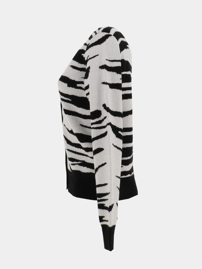 Gilet cardigan zébré nancy marron femme - Vero Moda