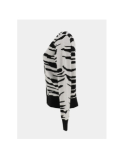 Gilet cardigan zébré nancy marron femme - Vero Moda