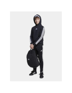 Sweat à capuche logo brodé noir enfant - Adidas