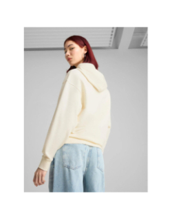 Sweat à capuche elevated comfort beige femme - Puma