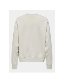 Sweat lucinda beige femme - Only