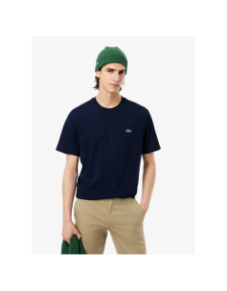 T-shirt urban uni bleu marine homme - Lacoste