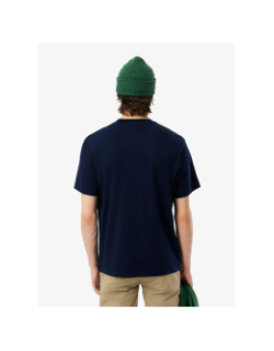T-shirt urban uni bleu marine homme - Lacoste