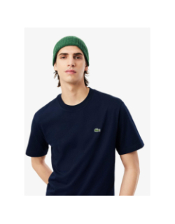 T-shirt urban uni bleu marine homme - Lacoste