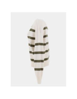 Pull rayé aria blanc vert femme - Vero Moda