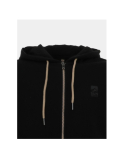 Sweat zippé à capuche logo noir homme - Sun Valley