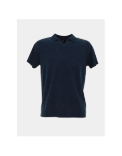 Polo à manches courtes bienno marine homme - Sun Valley