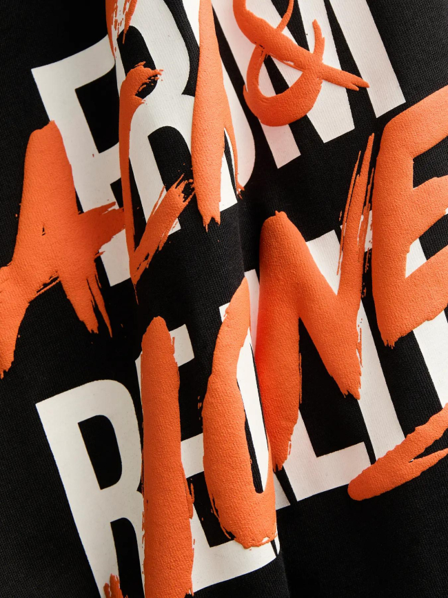 T-shirt trace music noir homme - Jack & Jones