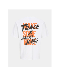 T-shirt trace music blanc homme - Jack & Jones