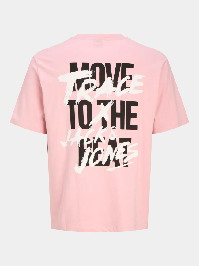 T-shirt trace music rose homme - Jack & Jones