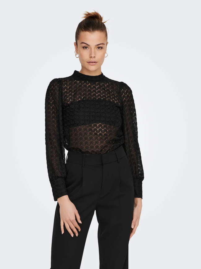 Top dentelle avery noir femme - Jdy