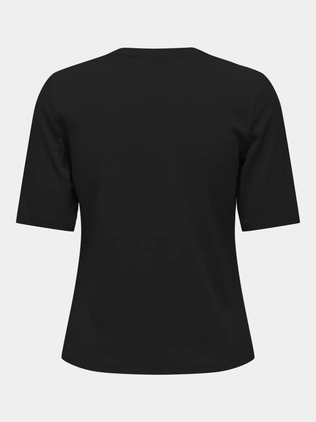 T-shirt côtelé regular seren noir femme - Only Play