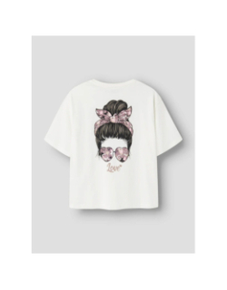 T-shirt à manches courtes naomi blanc fille - Name It