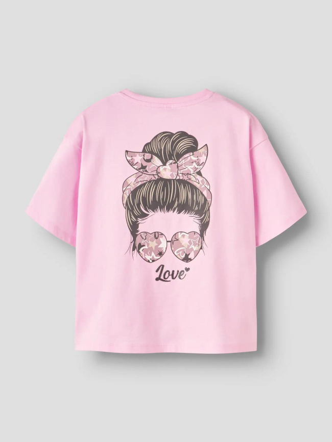 T-shirt à manches courtes naomi rose fille - Name It