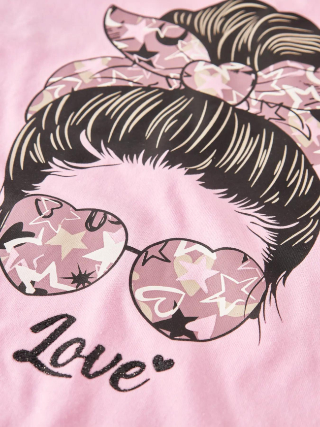 T-shirt à manches courtes naomi rose fille - Name It