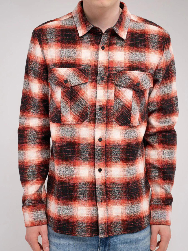 Chemise à carreaux c-peak rouge homme - Teddy Smith