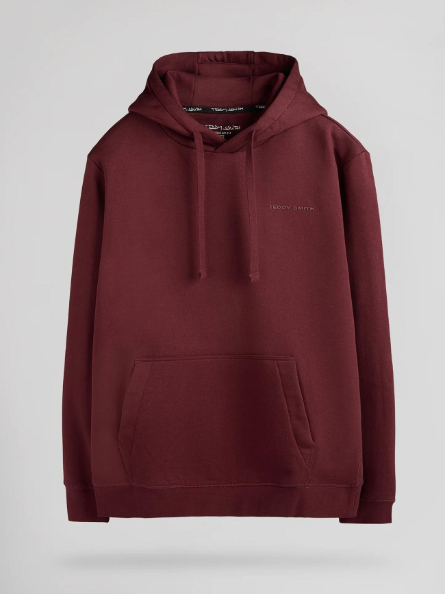 Sweat à capuche nark bordeaux homme - Teddy Smith