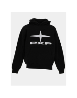 Sweat à capuche logo brodé noir homme - Project X Paris