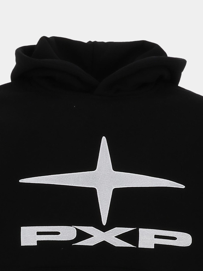 Sweat à capuche logo brodé noir homme - Project X Paris