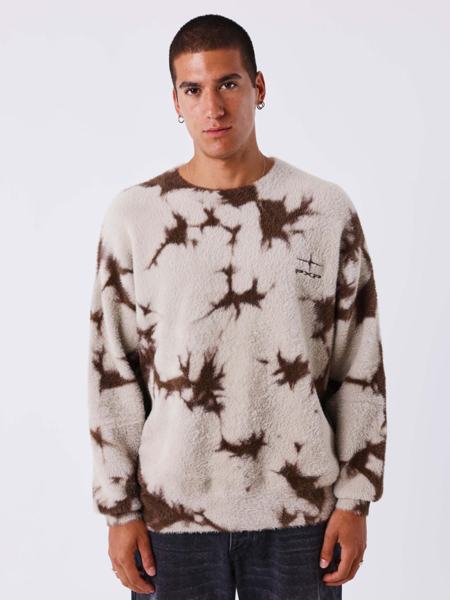 Pull chaud beige marron homme - Project X Paris