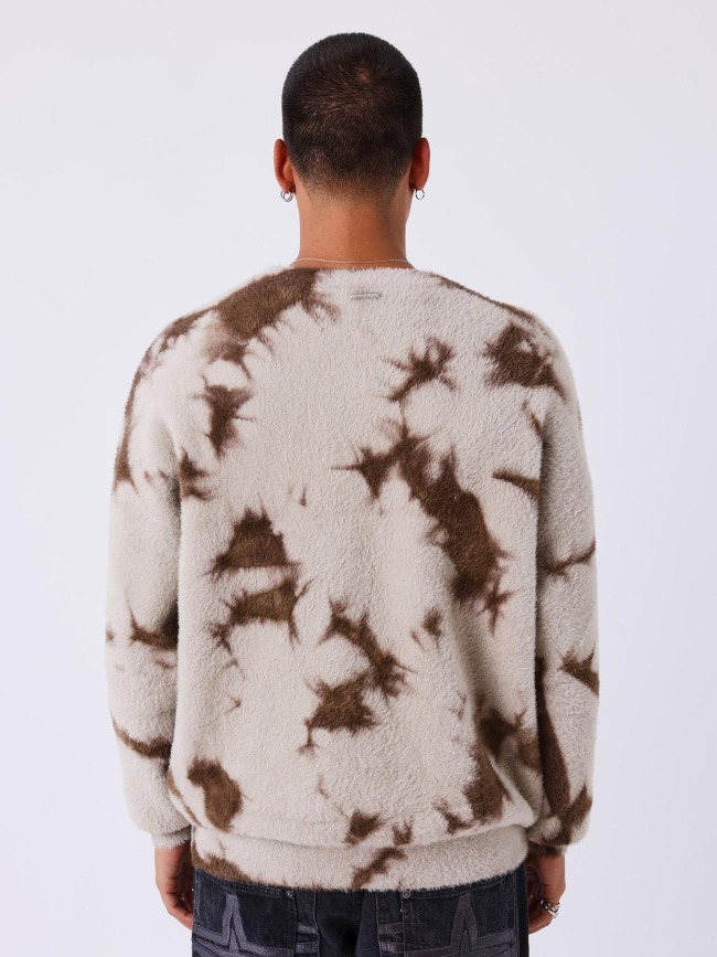 Pull chaud beige marron homme - Project X Paris