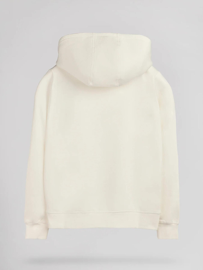 Sweat à capuche solene blanc écru fille - Teddy Smith