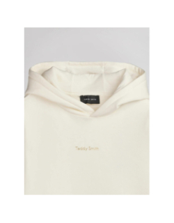 Sweat à capuche solene blanc écru fille - Teddy Smith