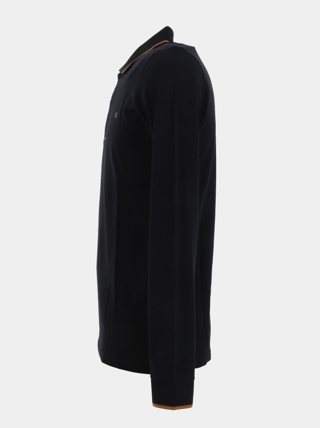 Polo manches longues gibson bleu marine homme - Benson & Cherry