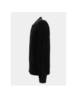 Polo manches longues gabin noir homme - Benson & Cherry