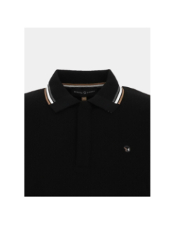 Polo manches longues gabin noir homme - Benson & Cherry