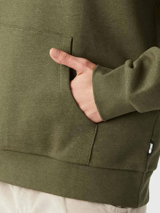 Sweat à capuche basement camo vert homme - Picture