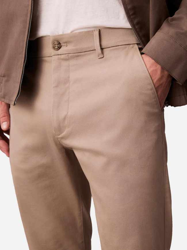 Pantalon chino slim stretch beige femme - Calvin Klein