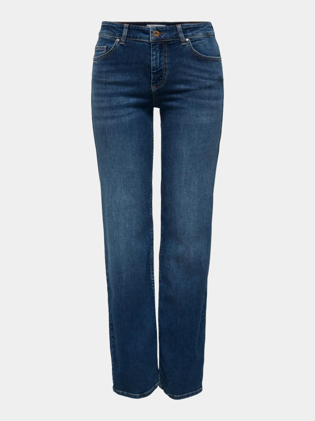 Jean droit blush dark bleu femme - Only