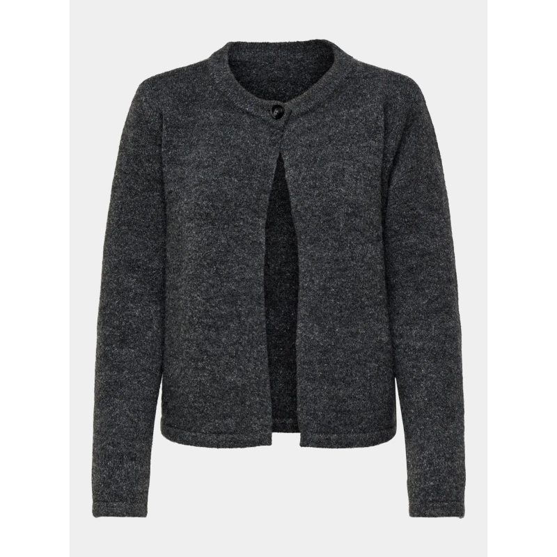 Gilet cardigan altos gris anthracite femme - Only