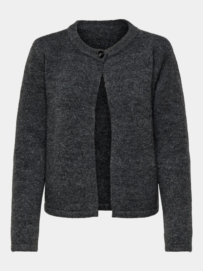 Gilet cardigan altos gris anthracite femme - Only
