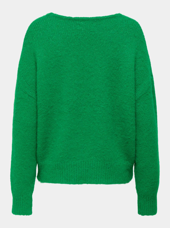 Pull col v maggie vert femme - Only