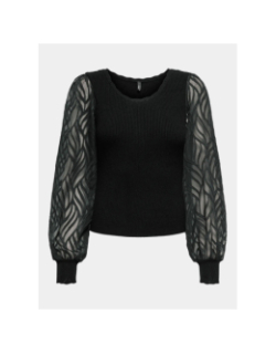 Pull côtelé julie noir femme - Only